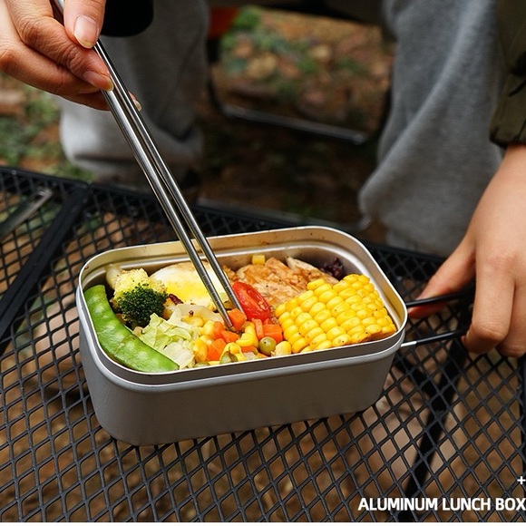 Multi-functional Aluminum Camping lunch box 800ml - Picture 4 of 4